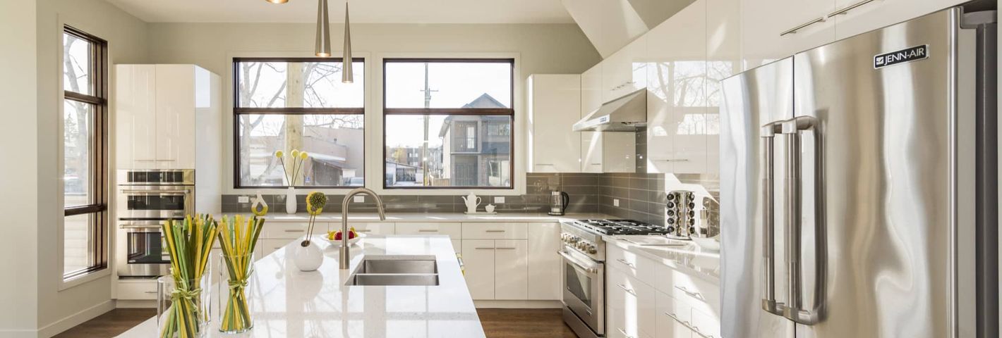 modern kitchen and bathroom renovation