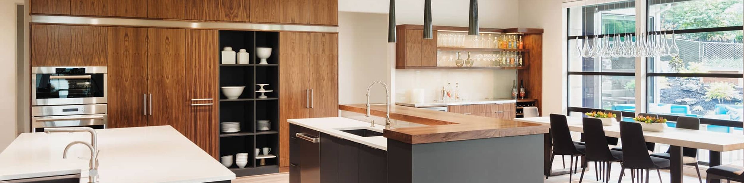 custom home inside kitchen fancy