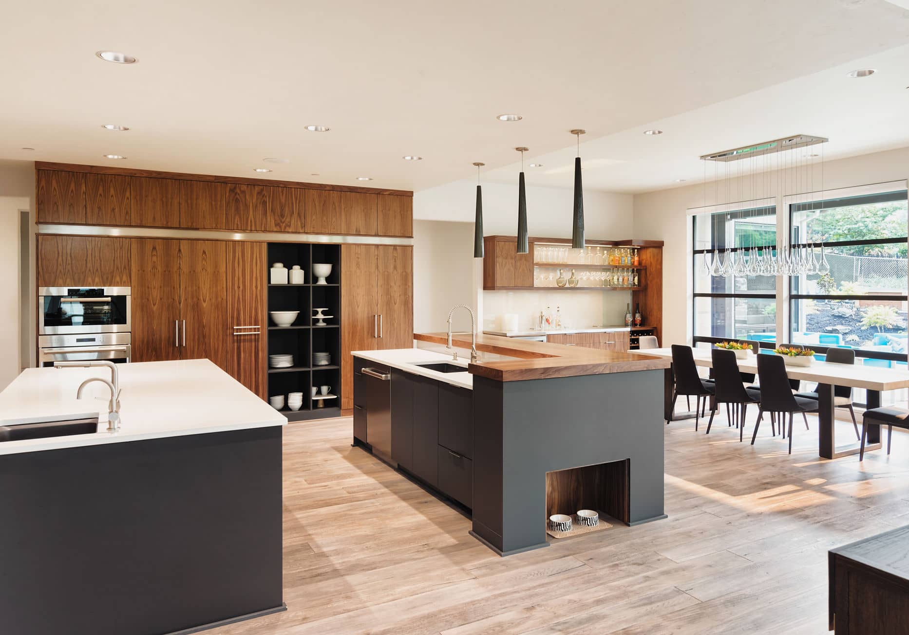 custom home inside kitchen fancy